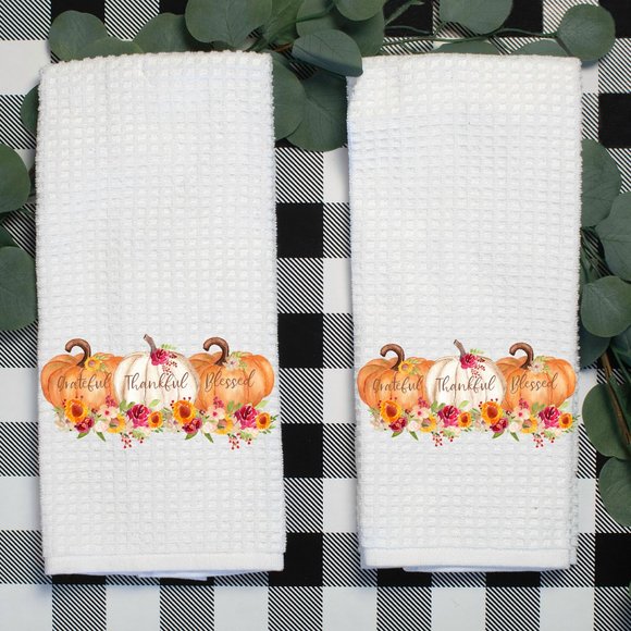 Brand New Set of 2 Tea Towels, Kitchen or Bath, Microfiber, Handmade to Order - Picture 2 of 3